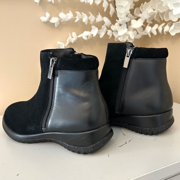 DREW Shoe Kool Casual Boot  Double Zipper Black Suede/Leather Size 7.5W - Picture 4 of 15